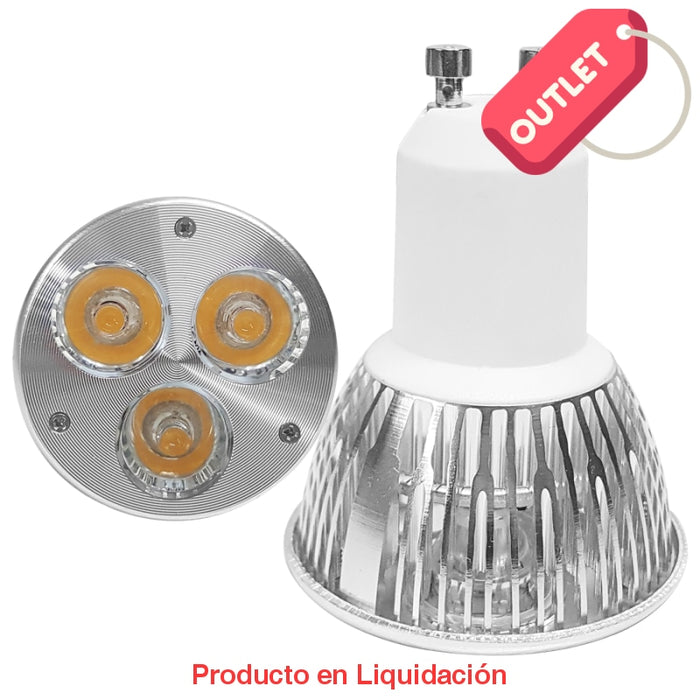 led mr16, 3w, 85-265v, base gu10, warm white, 30°, ledgu10-3 - descontinuado – mto