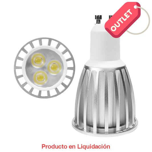 led mr16, 6w, 120v, base gu10, cool white dimeable, 30°, ledgu10-6d - descontinuado – mto