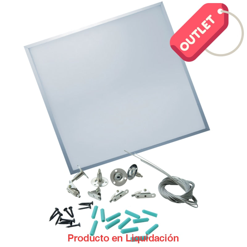 led panel, 48w, 120v, cool white dimeable con hangers, 60 x 60cm, ledpacd-h - descontinuado – mto