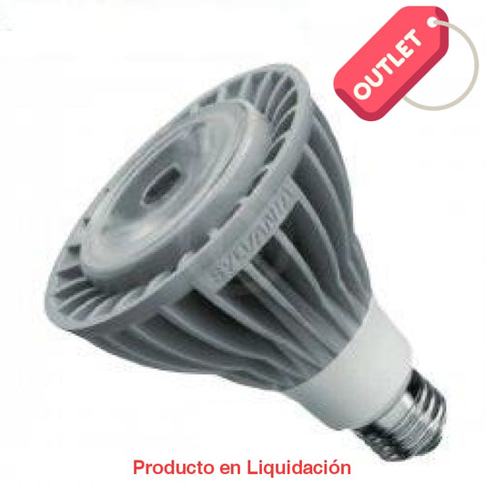 led par30, 15w, 120v, base e27, warm white dimeable, 3200k, mto