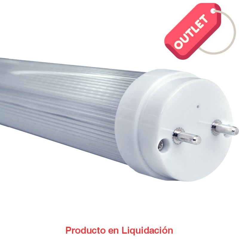 led t8 tube, 18w, 85-265v, base g13, warm white, ledt8120 - transparente, descontinuado – mto