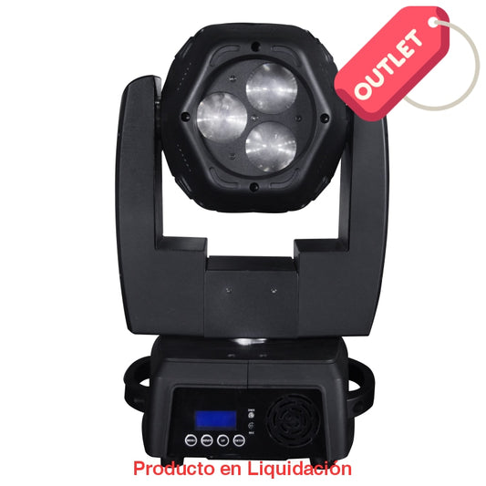 luminaria led beam, turret, 120w, 100-240v, 6x8w rgb - descontinuada - mto