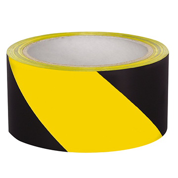 cinta caution tape, 2" x 33 mts de largo, negra/amarilla